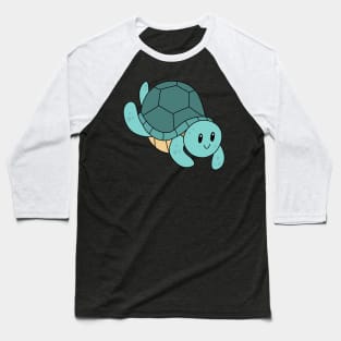 Swimming Sea Turtle Baseball T-Shirt